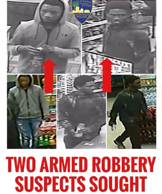 Two Armed Robbery Suspects Sought