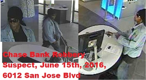 Armed Robbery-Chase Bank-San Jose Blvd